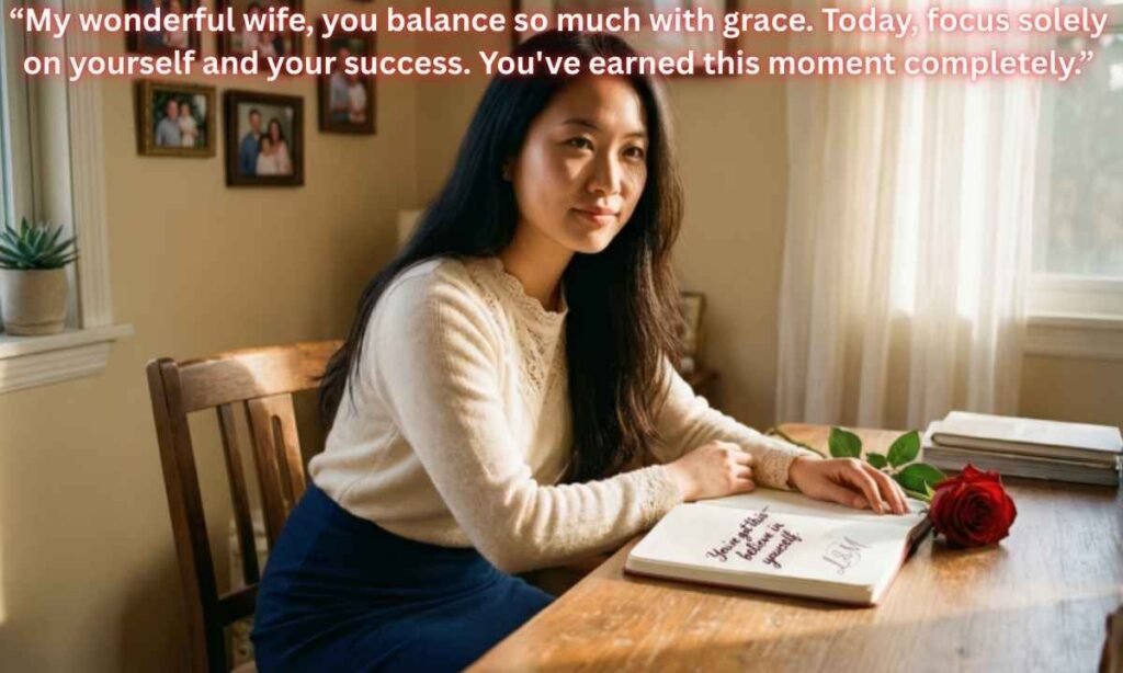 Inspiring exam wishes for wife