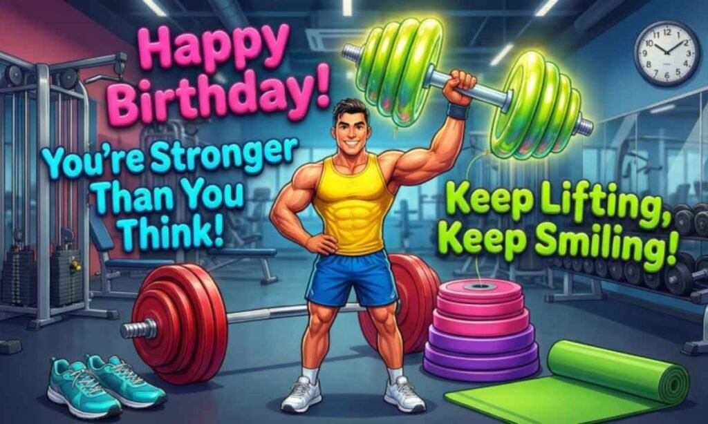 Funny Gym Birthday Wishes