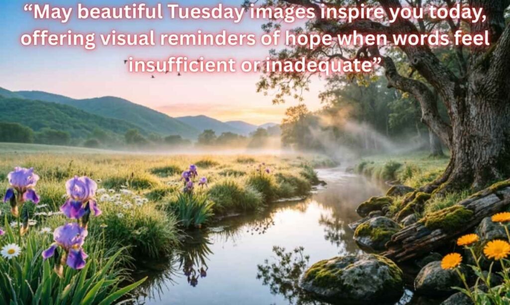 Good Morning Tuesday Blessings Image:
May beautiful Tuesday images inspire you today, offering visual reminders of hope when words feel insufficient or inadequate.