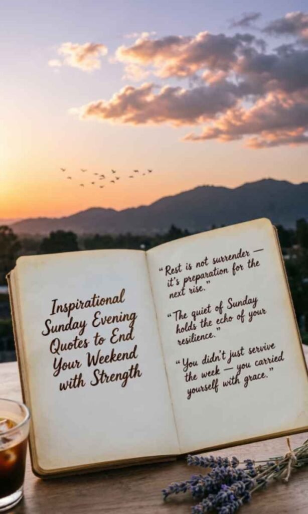 Inspirational Sunday Evening Quotes to End Your Weekend with Strength:
"Happy Sunday evening! May your night sparkle with laughter, your heart overflow with joy, and your week ahead shine bright."