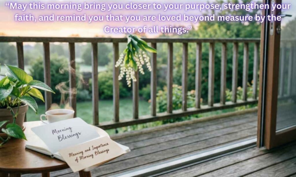 Meaning and Importance of Morning Blessings:
"May this morning bring you closer to your purpose, strengthen your faith, and remind you that you are loved beyond measure by the Creator of all things."