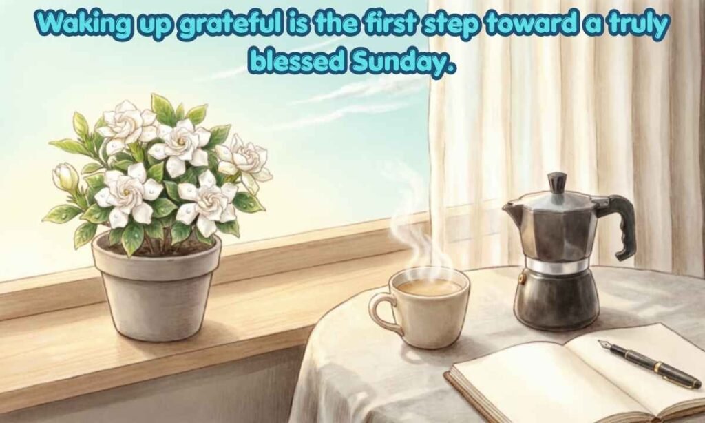 Sunday Morning Blessings for a Fresh Start Image: Waking up grateful is the first step toward a truly blessed Sunday.