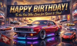 Epic Birthday Wishes For Someone Who Loves Cars