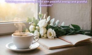 Positive Good Morning Tuesday Blessings: “Wishing you a morning filled with peaceful energy and grateful moments”