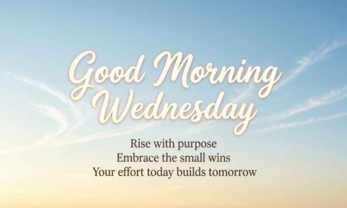 Good Morning Wednesday Inspirational Quotes Image