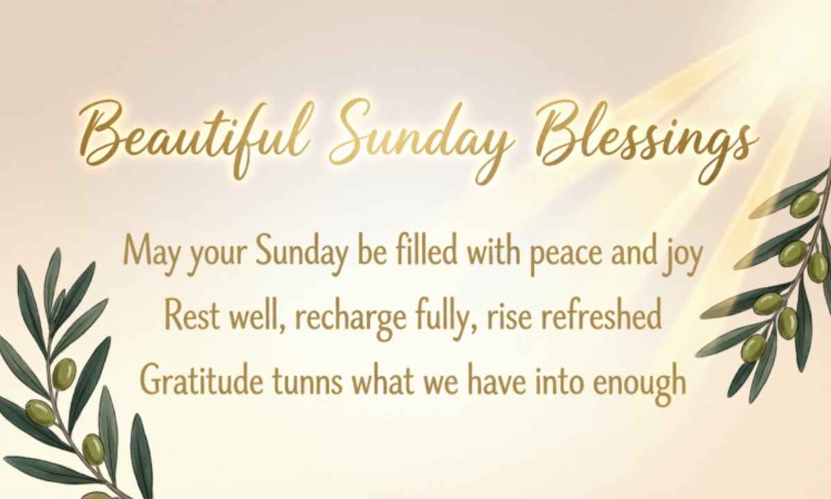 Beautiful Sunday Blessings Quotes Image