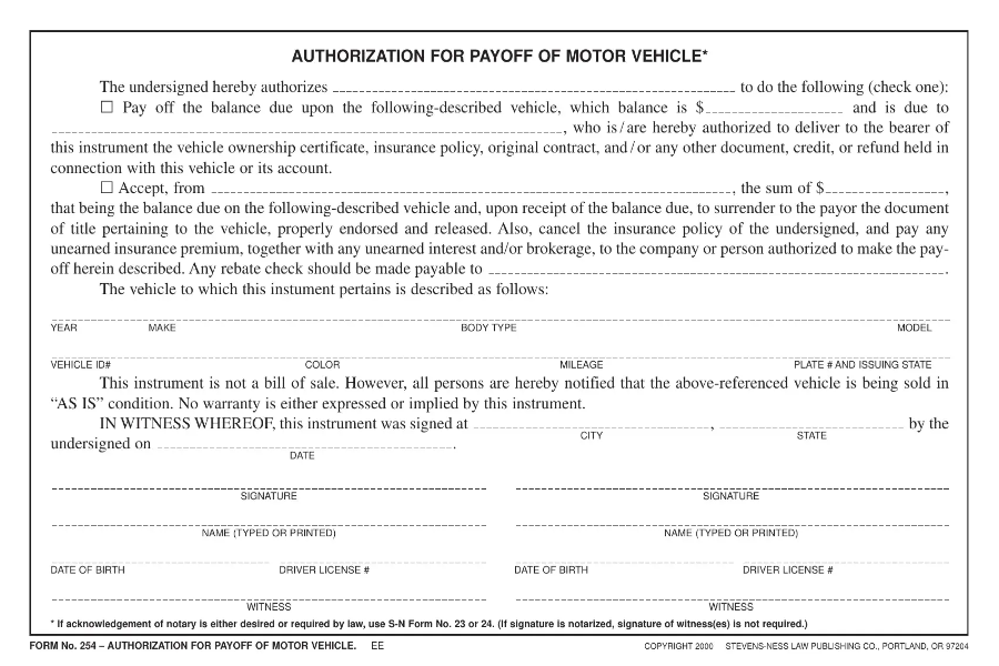 Car Loan Payoff Vehicle Payoff Letter
