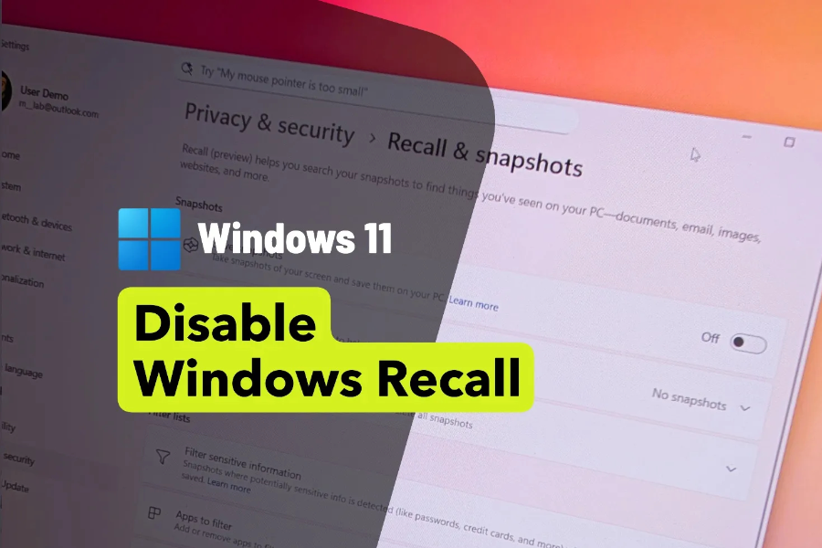 Windows Recall Disable