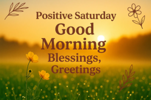 Good Morning Saturday Blessings And Prayers