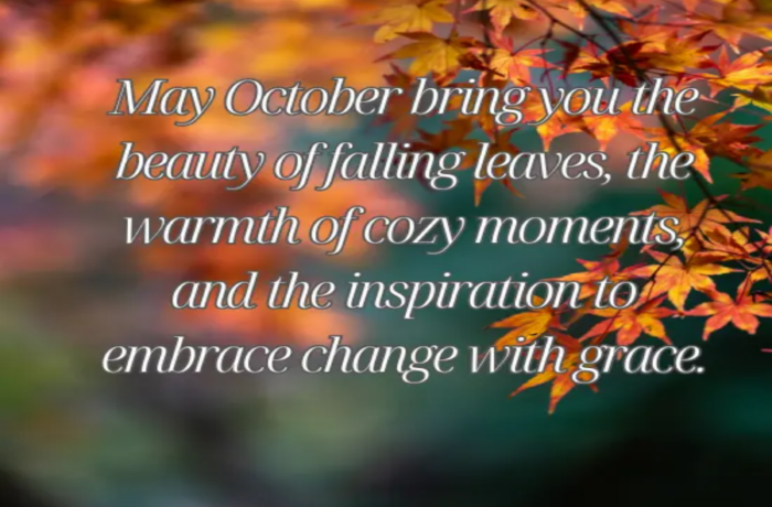 October Blessings